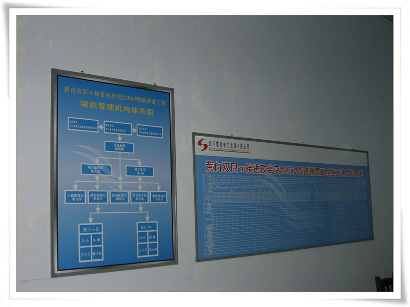 黄白π接进孜岩变220kV线路新建工程项目部建设