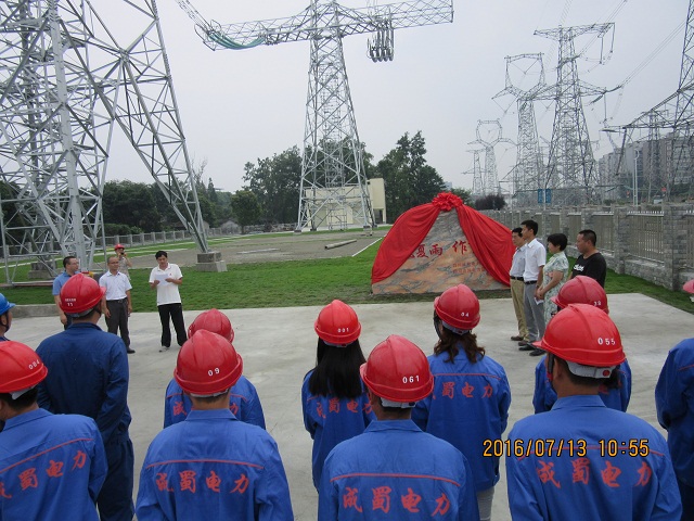 国网四川省电力公司特高压实训线基地举行完工仪式