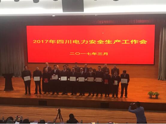 公司总司理陈云荣获2016年度四川电力清静生产先进小我私家