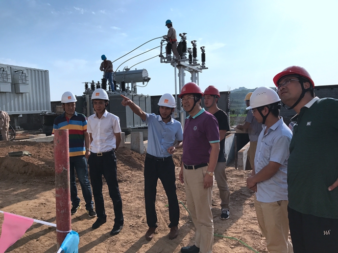 华润电力控股有限公司中西大区副总司理李曙光至奇发28电力河南偃师项目园地检查指导事情