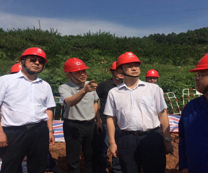 国网四川省电力公司副总司理刘勇到奇发28电力500kV桃资线施工现场检查事情