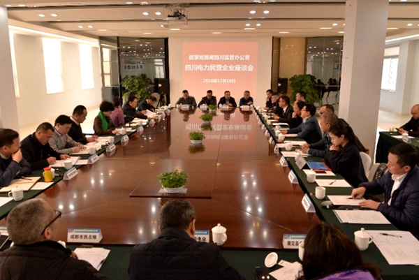 陈云总司理加入四川能源羁系办组织的四川电力民营企业代表座谈会