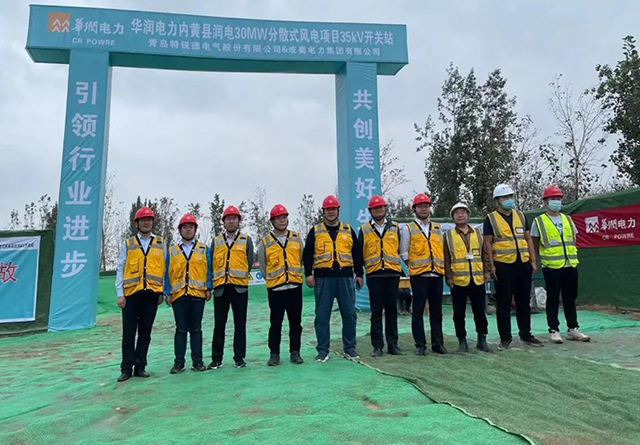 内黄县润电30MW疏散式风电项目35kV开关站通过EHS交织检查