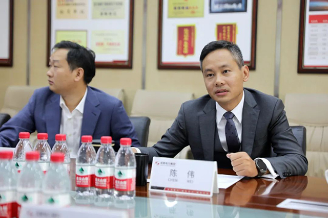 成都昱风能源科技有限公司陈洲一行莅临集团总部旅行交流