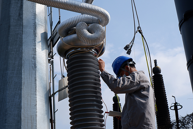 220kV顺铜一、二线电缆震荡波局放试验顺遂完成