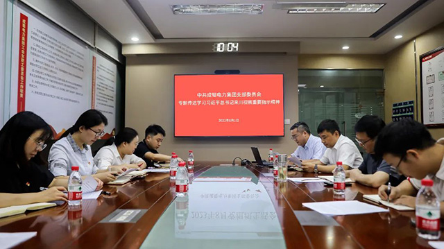 奇发28电力集团召开8月党组织生涯会，，，，，，专题转达学习习近平总书记来川视察主要指示精神