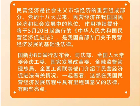 《民营经济增进法》亮点解读